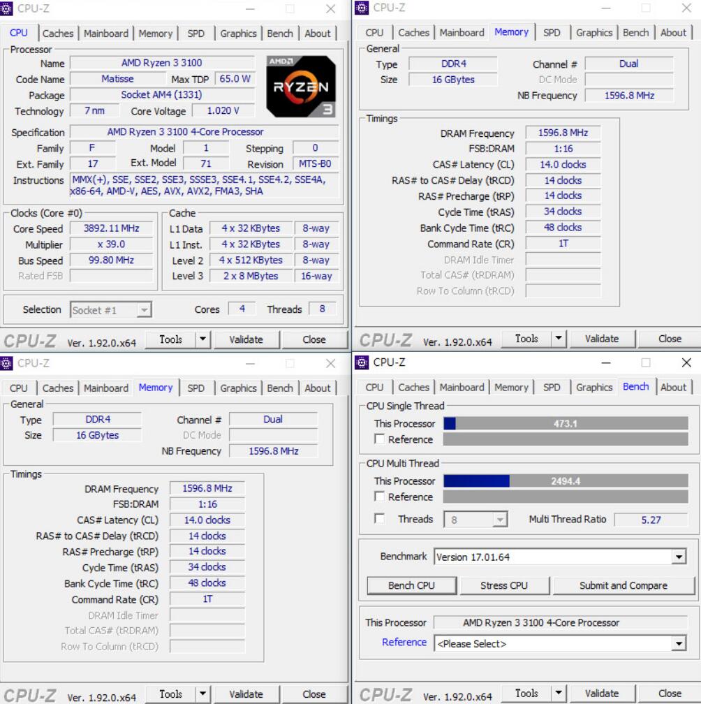 R3 3300X和R3 3100评测对比