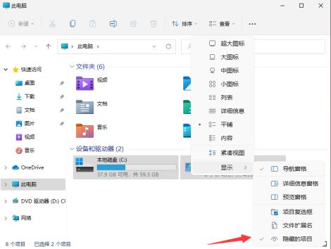 Win11怎么查看隐藏文件和文件夹 Win11怎么查看隐藏文件和文件夹