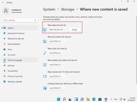 Win11如何更改默认保存位置 Win11如何更改默认保存位置