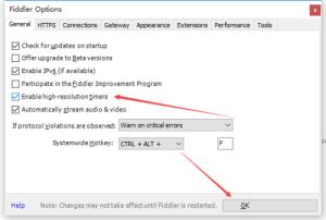 Fiddler怎么启用高分辨率计时器 Fiddler怎么启用高分辨率计时器
