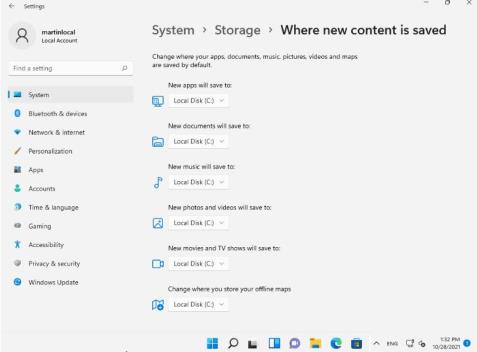 Win11如何更改默认保存位置 Win11如何更改默认保存位置