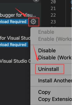 vscode怎么删除扩展插件 vscode怎么删除扩展插件