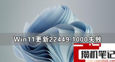 Win11更新22449.1000失败 Win11 22449.1000更新安装失败解决步骤
