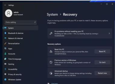 Win11超过时间退回Win10 Win11超过时间退回Win10