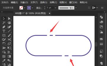 ai怎么设计图形描边断开效果 ai怎么设计图形描边断开效果