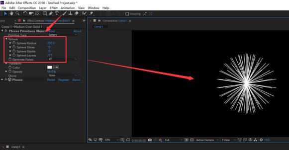 Ae怎么制作中心射线球 Ae怎么制作中心射线球