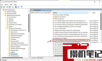 怎么在Windows11上禁用文件资源管理器搜索历史记录？