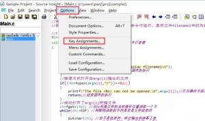 Source Insight怎么更改快捷键 Source Insight怎么更改快捷键