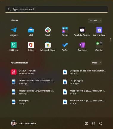 Win1122H2如何创建开始菜单文件夹