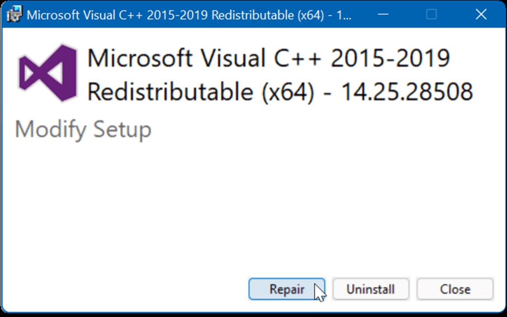 Win11提示VCRUNTIME140.dll丢失错误怎么解决