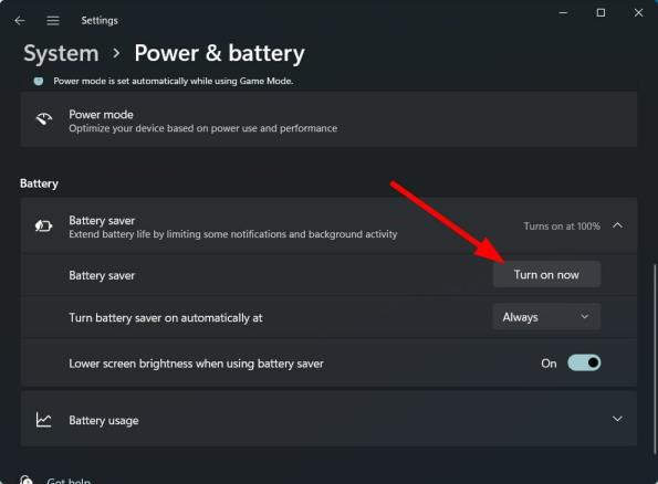 Win11系统打开省电模式的步骤是什么
