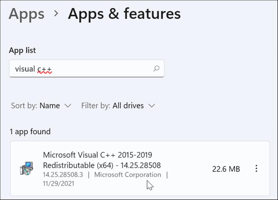 Win11提示VCRUNTIME140.dll丢失错误怎么解决
