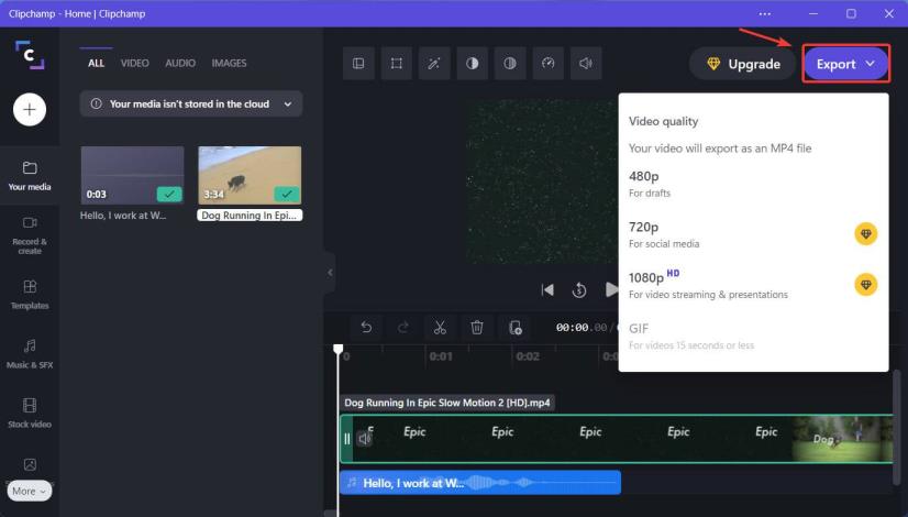 如何在Win11上使用Clipchamp的画外音功能