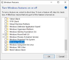 如何在Win10上激活WindowsSandbox沙盒功能