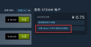 steam手机版使用礼品卡方法