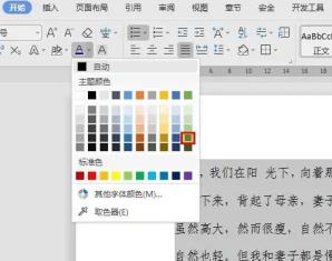 wps字体怎么变颜色