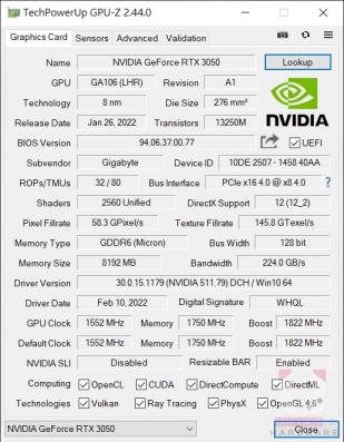 GIGABYTE RTX 3050 GAMING OC & RX 6500 XT GAMING OC 显示卡评测开箱