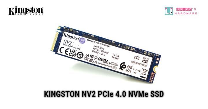 Kingston NV2 PCIe 4.0 NVMe SSD 评测开箱