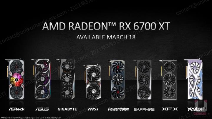 AMD Radeon RX 6700 XT 12G 显示卡评测开箱
