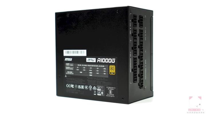 80 PLUS 金牌认证，MSI MPG A1000G 电源供应器开箱