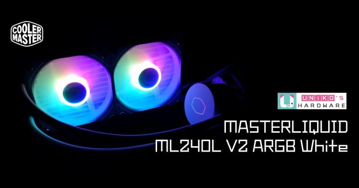 白色控注意！Cooler Master MASTERLIQUID ML240L V2 ARGB White Edition 开箱测试