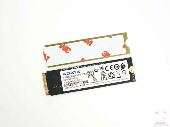 ADATA LEGEND 740 PCIe Gen3 x4 M.2 SSD 评测开箱