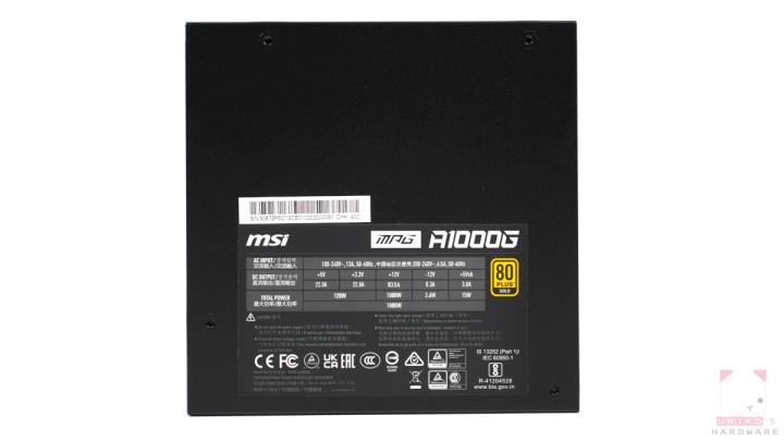 80 PLUS 金牌认证，MSI MPG A1000G 电源供应器开箱