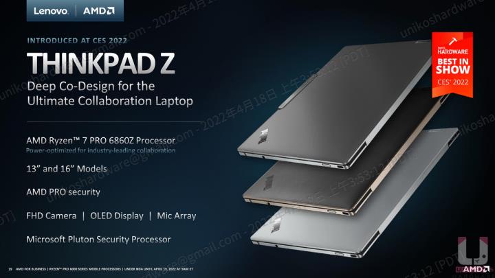 为专业工作者与商用而生~ AMD Ryzen PRO 6000 系列处理器