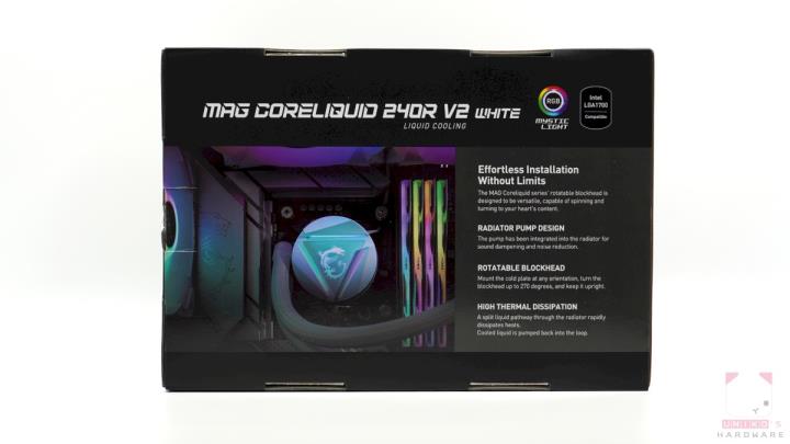 纯白体验! MSI MAG CORELIQUID 240R V2 White 一体式水冷散热器评测开箱