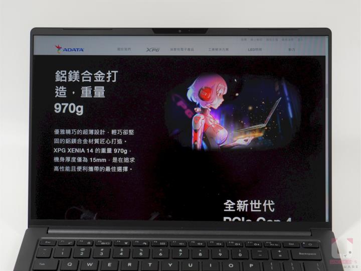 重量 1 公斤未满，XPG XENIA 14 轻薄 Intel 笔电评测开箱