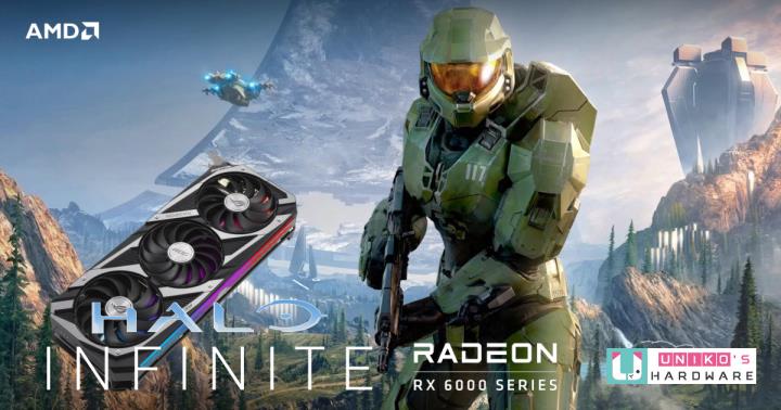 Halo Infinite 最后一战：无限，搭配 Radeon Software 21.12.1 驱动程式游戏性能测试