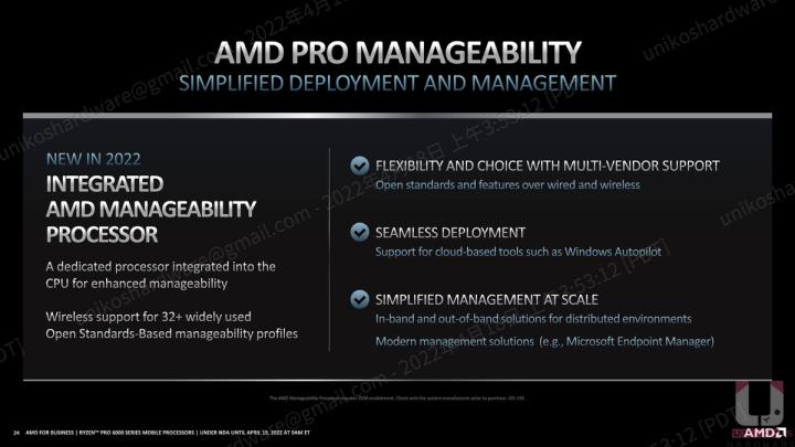 为专业工作者与商用而生~ AMD Ryzen PRO 6000 系列处理器