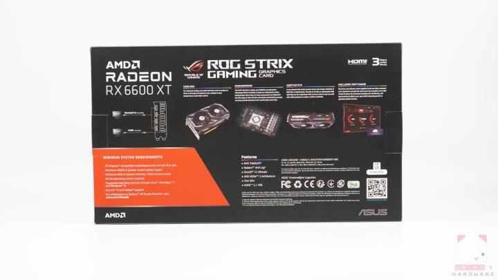 ROG Strix Radeon RX 6600 XT OC 显示卡评测开箱