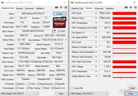 AMD Radeon RX 6700 XT 12G 显示卡评测开箱