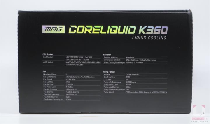 MSI MPG CORELIQUID K360 一体式水冷散热器评测开箱