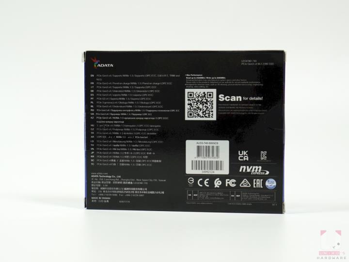 ADATA LEGEND 740 PCIe Gen3 x4 M.2 SSD 评测开箱