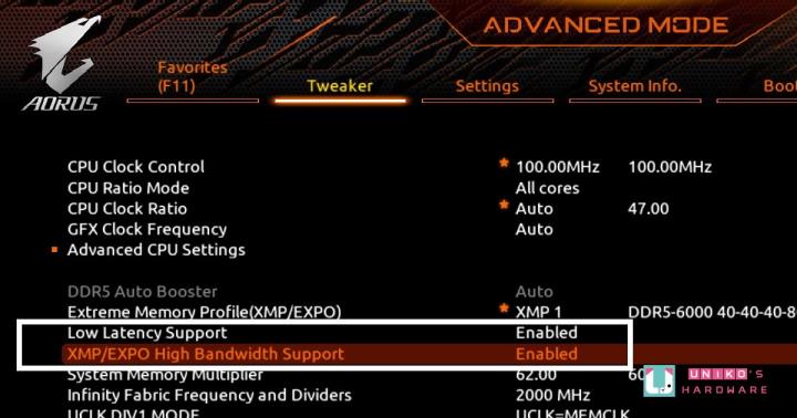 实测技嘉独家的 DDR5 EXPO HIGH BANDWIDTH & LOW LATENCY 技术