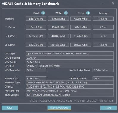 未零售的入门 APU~ AMD Ryzen 3 5300G 性能评测