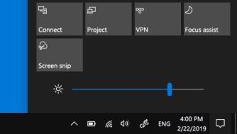win10如何用快捷键调节屏幕亮度？
