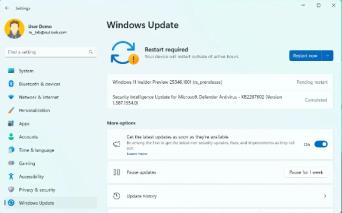 微软Windows 11 Insider Preview Build 25346.1001预览版推送了！
