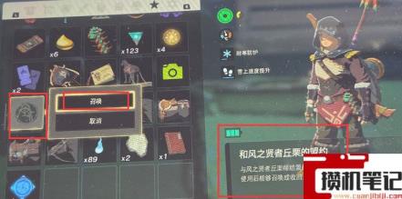 《塞尔达传说：王国之泪》怎么召唤丘栗的分身？