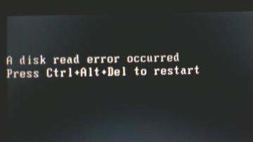 a disk read error occurred解决步骤