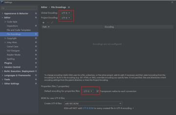 intellij idea编码设置详情