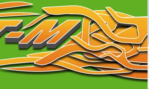 ps制作精美3D效果墙纸字效