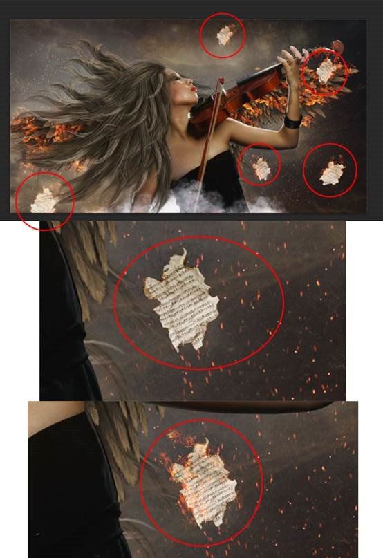 ps CS6合成浴火天使效果图片