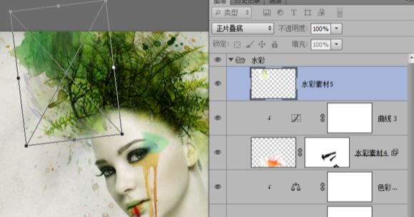 ps人像合成艺术作品效果方法