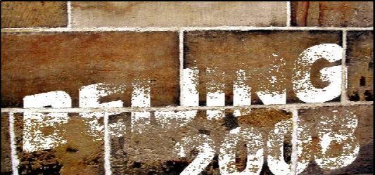 Photoshop打造喷涂字北京2008