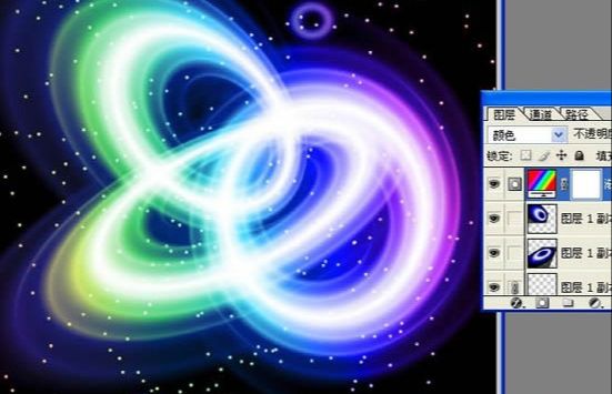 photoshop滤镜打造梦幻星云