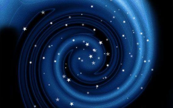 Photoshop打造梦幻蓝色银河星云效果