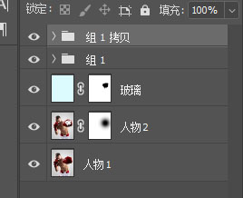 Photoshop创意合成拳击手击破玻璃效果